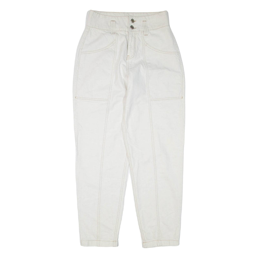 REISS Womens Jeans White Loose Tapered W26 L29