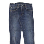 LEVI'S 502 Mens Jeans Blue Slim Straight Denim Medium W28 L25 Classic Fit Zip