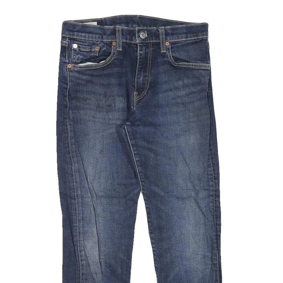 LEVI'S 502 Mens Jeans Blue Slim Straight Denim Medium W28 L25 Classic Fit Zip