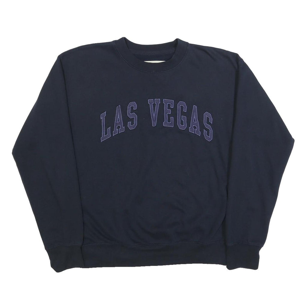 NEW YORK POPULAR Mens Blue Las Vegas Crew Neck L Cotton Blend Sweatshirt