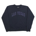 NEW YORK POPULAR Mens Blue Las Vegas Crew Neck L Cotton Blend Sweatshirt