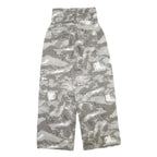 Womens Cotton Cargo Trousers W28 L30 Regular Fit Grey Camouflage Zip Closure