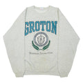 HANES ACTIVEWEAR Massachusetts Mens Sweatshirt Grey Crew Neck USA L