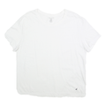 NAUTICA Mens White L T-Shirt Short Sleeve Crew Neck Cotton Casual Everyday