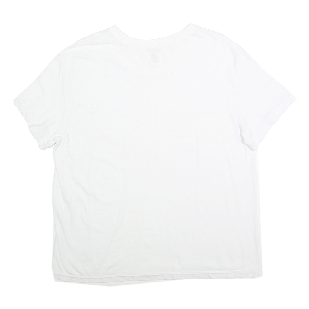 NAUTICA Mens White L T-Shirt Short Sleeve Crew Neck Cotton Casual Everyday