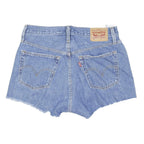 LEVI'S Womens Denim Blue Distressed Cut-Off Shorts M W30 Casual Summer