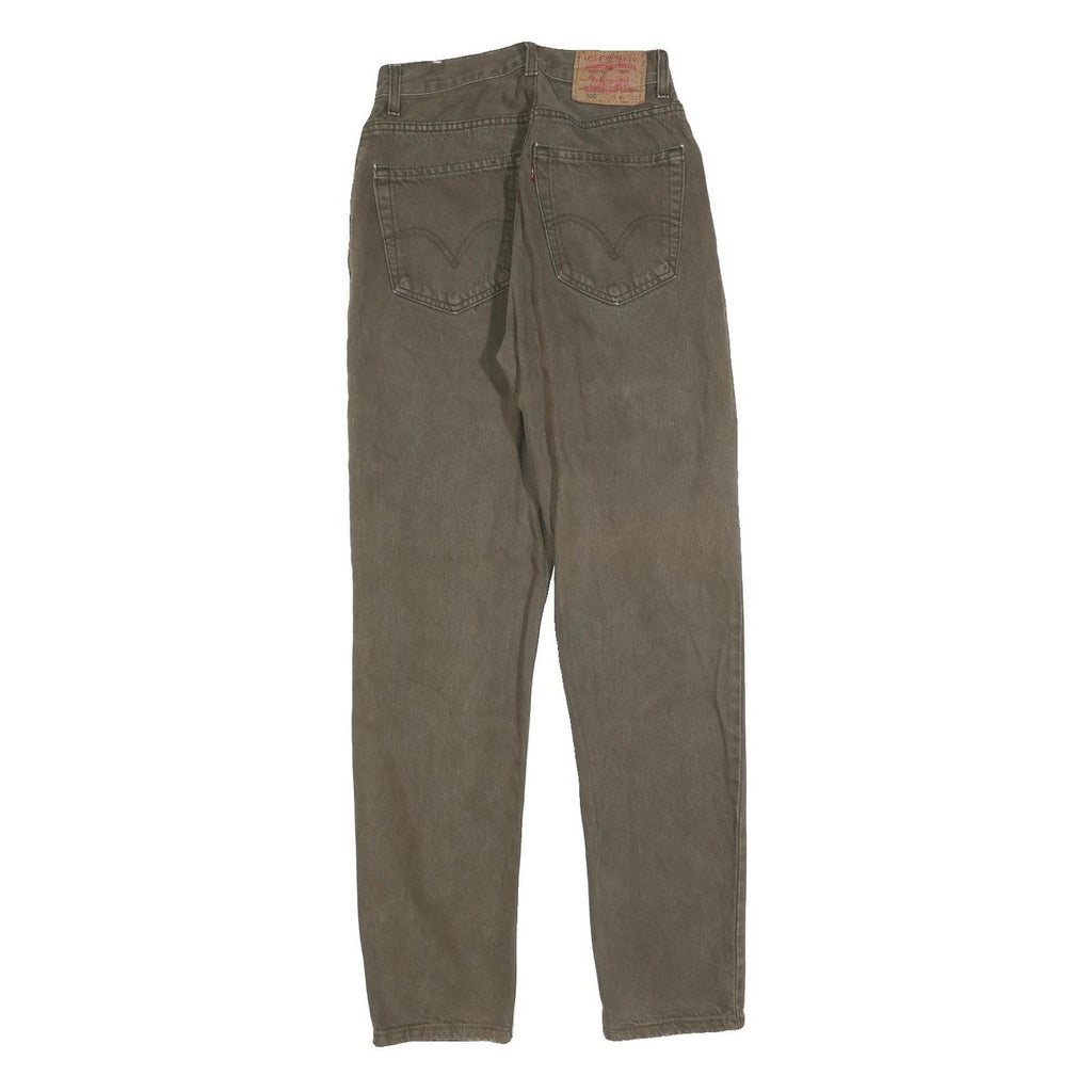 LEVI'S 550 Tapered Womens Jeans Brown Regular Tapered Denim Medium W25 L32