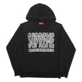 SUPREME FW17 Mens Black Bandana Graphic Pullover Hoodie M Cotton Blend