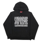 SUPREME FW17 Mens Black Bandana Graphic Pullover Hoodie M Cotton Blend