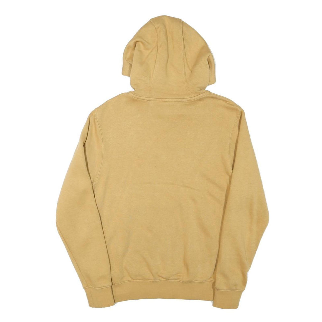 NIKE Mens Beige Pullover Hoodie S Cotton Blend Casual Sportswear