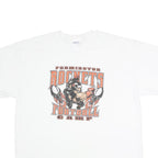 GILDAN Mens White Farmington Rockets Football Camp Single Stitch T-Shirt XL