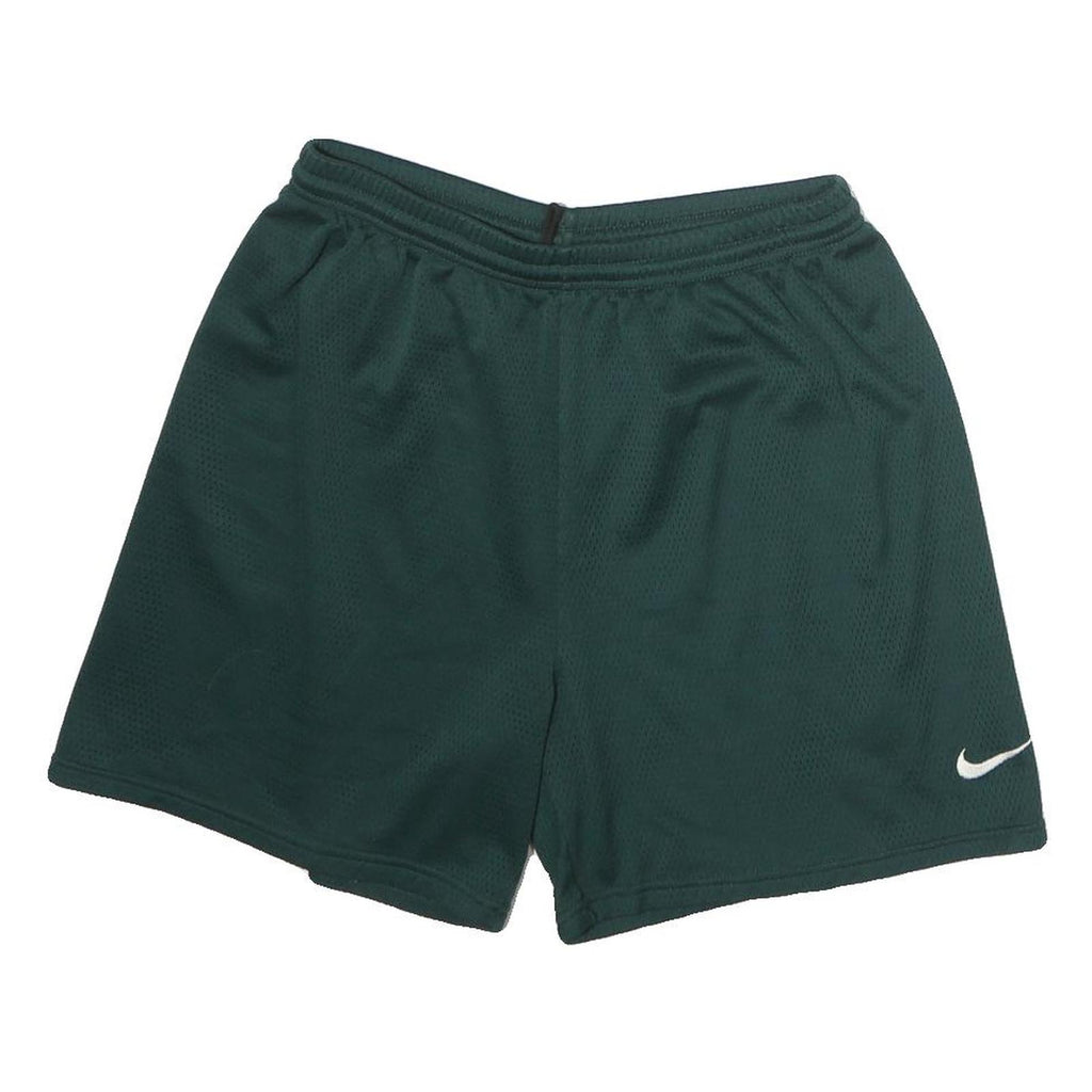 NIKE Mens Green Sports Shorts L W30 Polyester Athletic Casual Gym