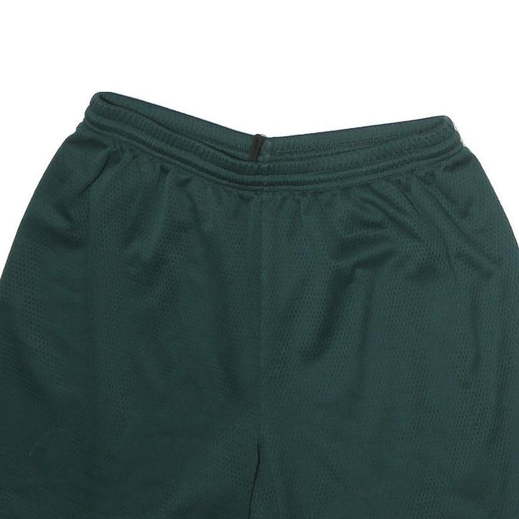 NIKE Mens Green Sports Shorts L W30 Polyester Athletic Casual Gym