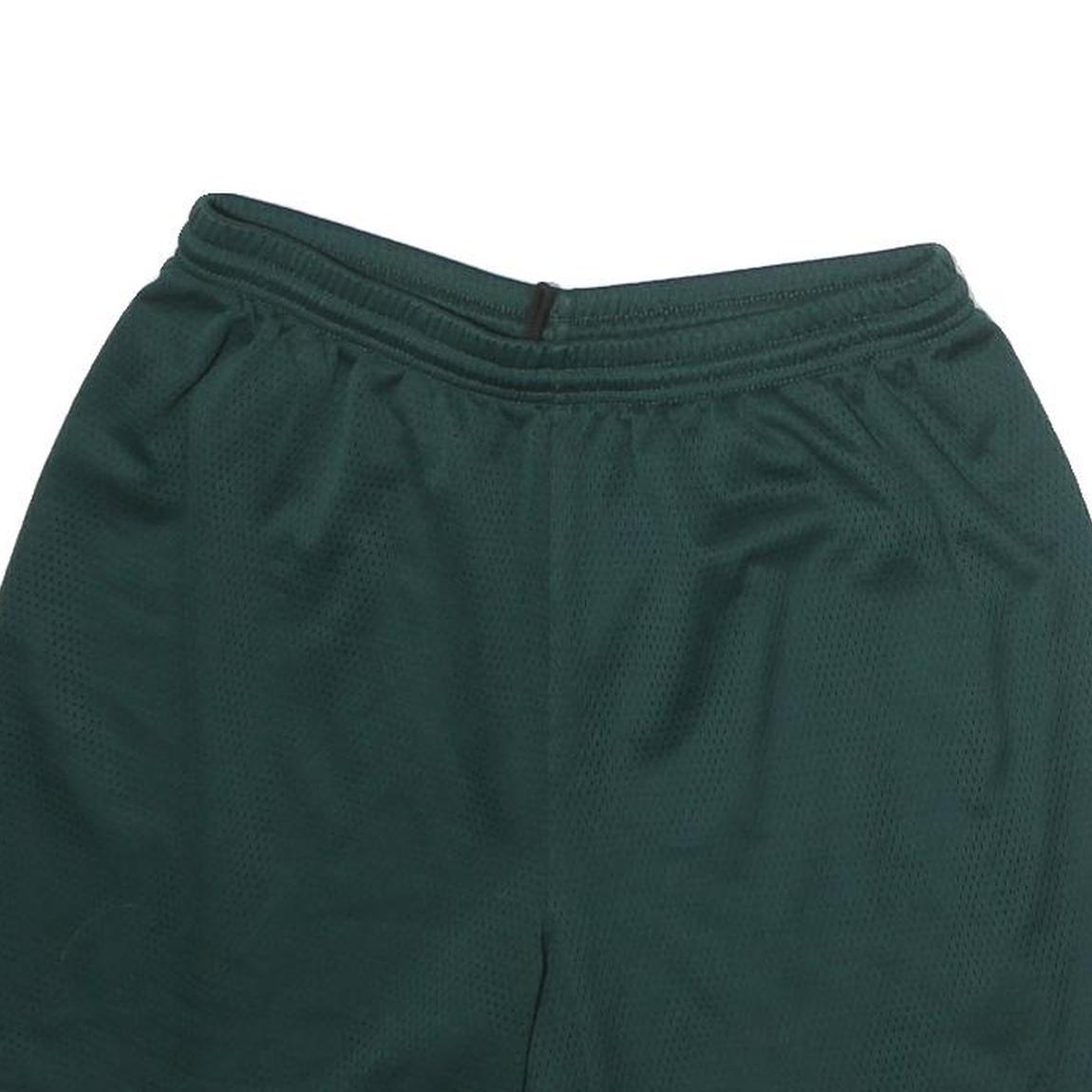 NIKE Mens Green Sports Shorts L W30 Polyester Athletic Casual Gym
