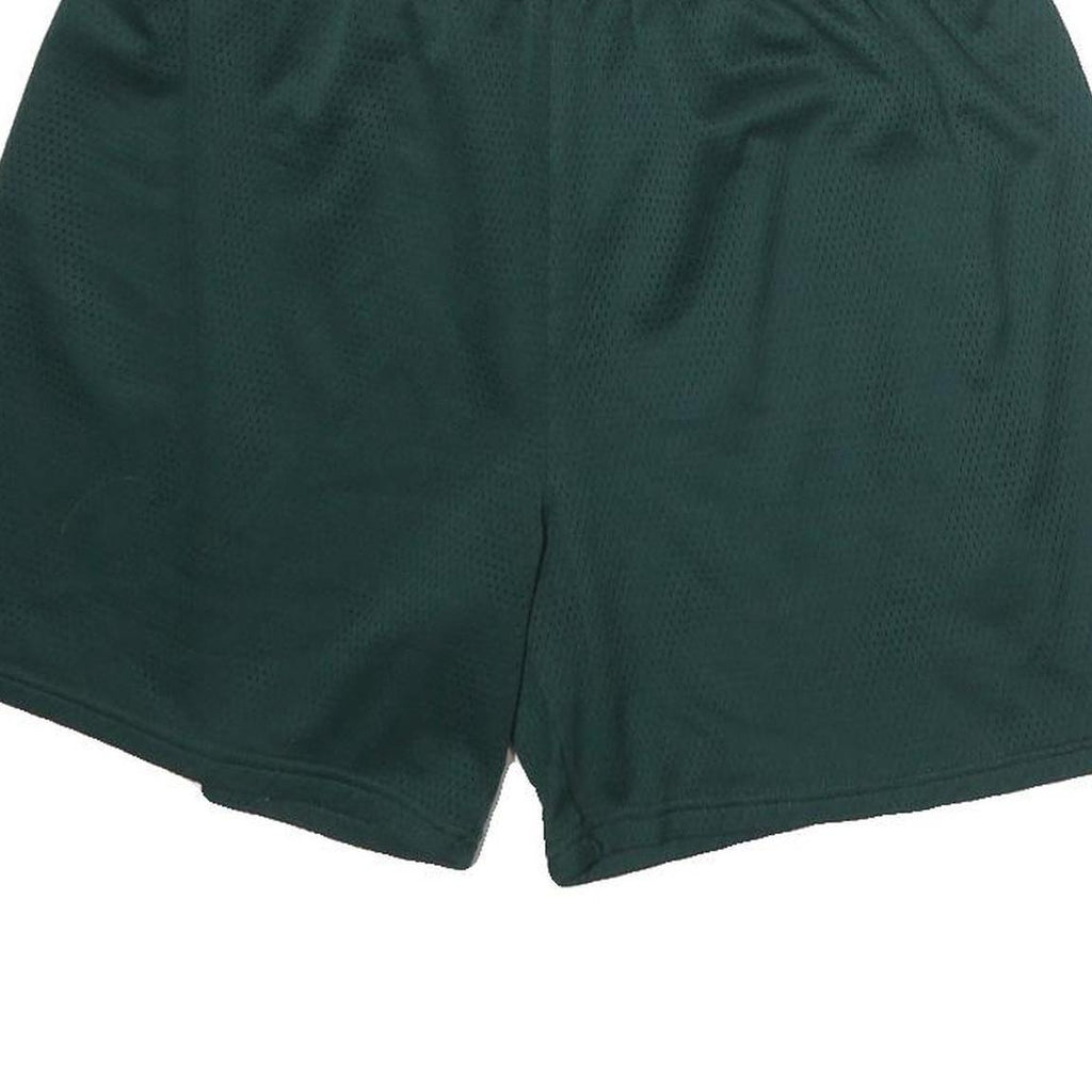 NIKE Mens Green Sports Shorts L W30 Polyester Athletic Casual Gym