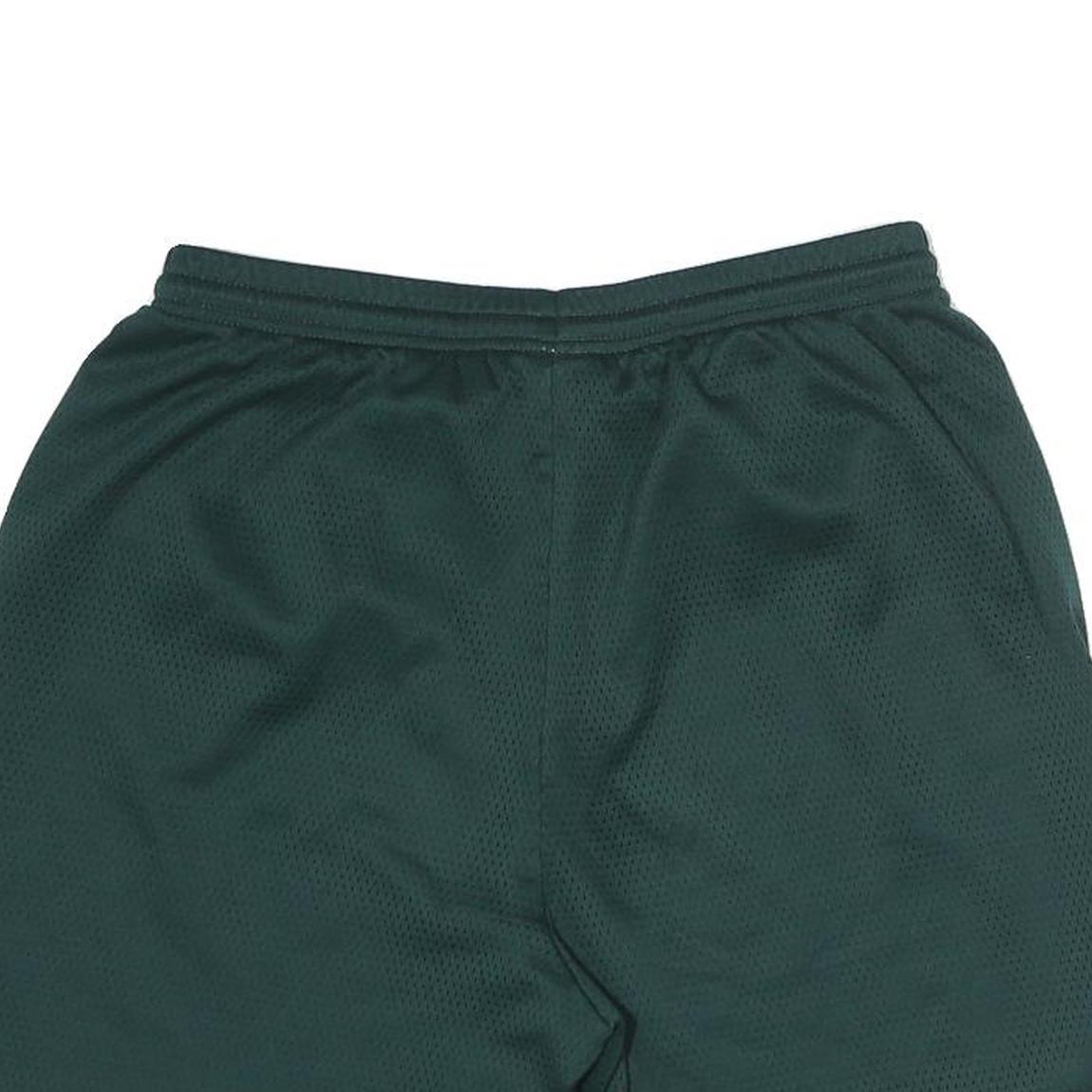 NIKE Mens Green Sports Shorts L W30 Polyester Athletic Casual Gym