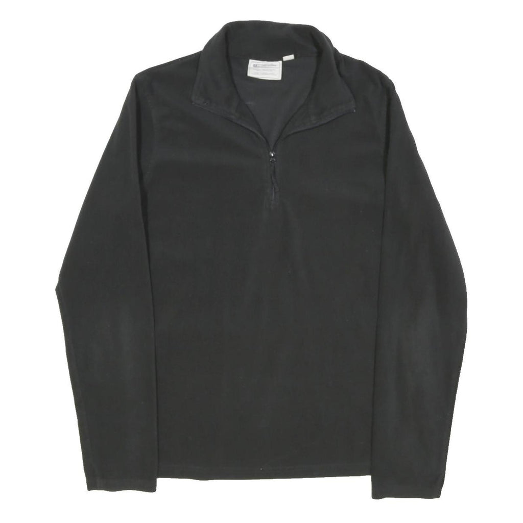 MOUNTAIN WAREHOUSE Womens Black 1/4 Zip Sweatshirt M Outdoor Hiking Active