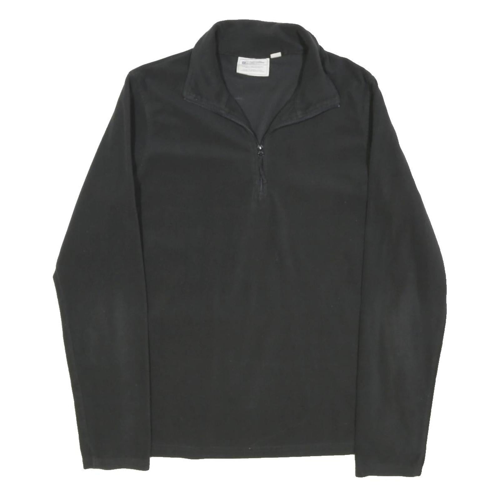 MOUNTAIN WAREHOUSE Womens Black 1/4 Zip Sweatshirt M Outdoor Hiking Active