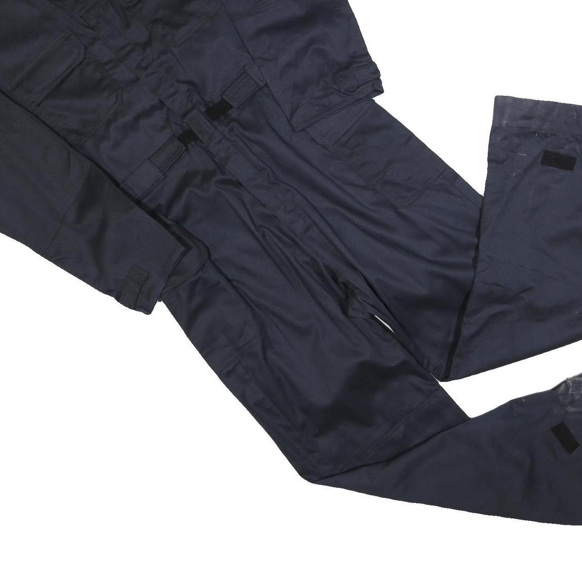 TULLAHOMA Mens Black Cotton Blend Loose Dungarees L W38 L32 Workwear Pockets