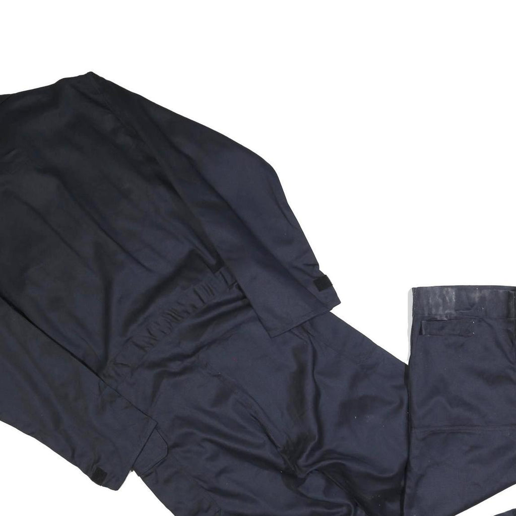 TULLAHOMA Mens Black Cotton Blend Loose Dungarees L W38 L32 Workwear Pockets