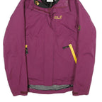 JACK WOLFSKIN Womens Purple Outdoor Jacket UK 10 Polyamide Blend Zip Hooded