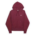 CHAMPION REVERSE WEAVE Mens Maroon Pullover Hoodie S Cotton Blend Casual