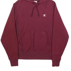 CHAMPION REVERSE WEAVE Mens Maroon Pullover Hoodie S Cotton Blend Casual