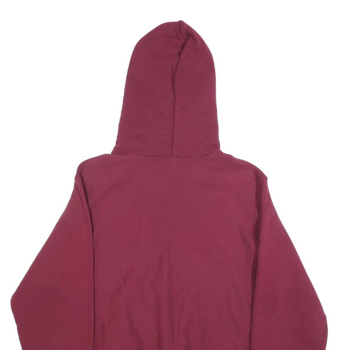 CHAMPION REVERSE WEAVE Mens Maroon Pullover Hoodie S Cotton Blend Casual
