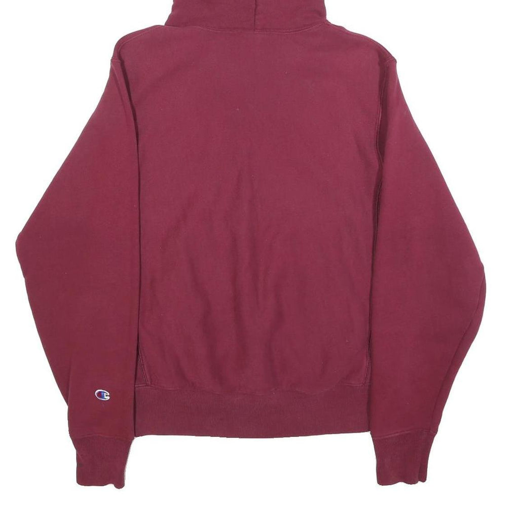 CHAMPION REVERSE WEAVE Mens Maroon Pullover Hoodie S Cotton Blend Casual