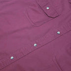 WRANGLER Mens Maroon Shirt XL Cotton Short Sleeve Button Work Casual