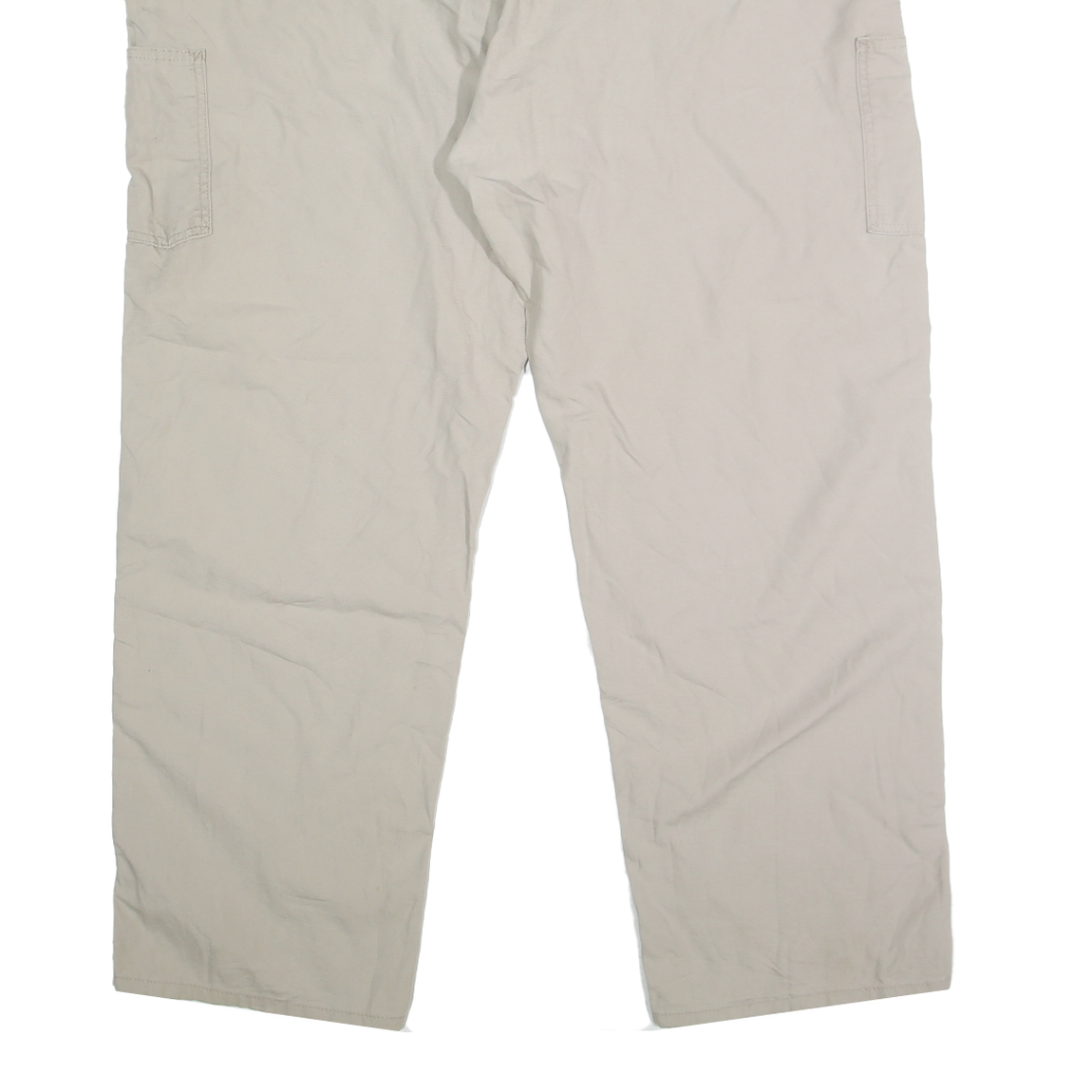 CARHARTT Mens Cotton Beige Relaxed Straight Trousers W42 L32 Workwear Casual