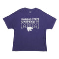 CHAMPION Mens Purple Kansas State University Mom Graphic T-Shirt XL Short Sleeve
