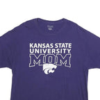 CHAMPION Mens Purple Kansas State University Mom Graphic T-Shirt XL Short Sleeve