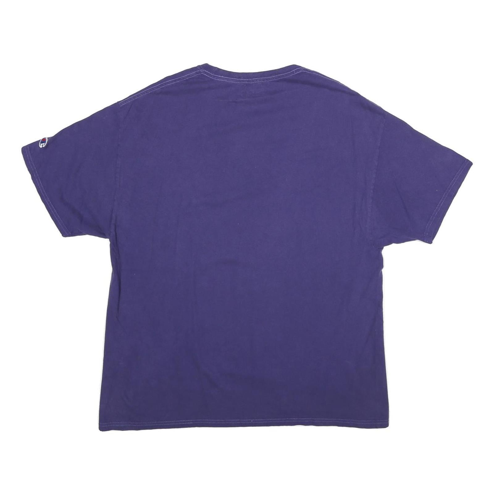 CHAMPION Mens Purple Kansas State University Mom Graphic T-Shirt XL Short Sleeve