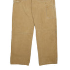 DICKIES Mens Regular Fit Beige Cotton Blend Zip Trousers W32 L30 Workwear
