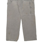 DICKIES Mens Regular Fit Beige Cotton Blend Carpenter Trousers W32 L30 Workwear