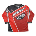 WULF Boys Red & Black Crossfire Graphic Long Sleeve Crew Neck T-Shirt M