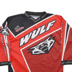 WULF Boys Red & Black Crossfire Graphic Long Sleeve Crew Neck T-Shirt M