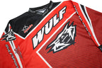 WULF Boys Red & Black Crossfire Graphic Long Sleeve Crew Neck T-Shirt M