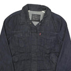 LEVI'S Womens Blue Denim Jacket XS Cotton Blend Plain Button Closure Classic
