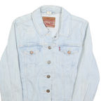 LEVI'S Womens Blue Cotton Denim Jacket M Button Closure Classic Fit Casual