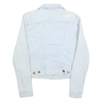 LEVI'S Womens Blue Cotton Denim Jacket M Button Closure Classic Fit Casual