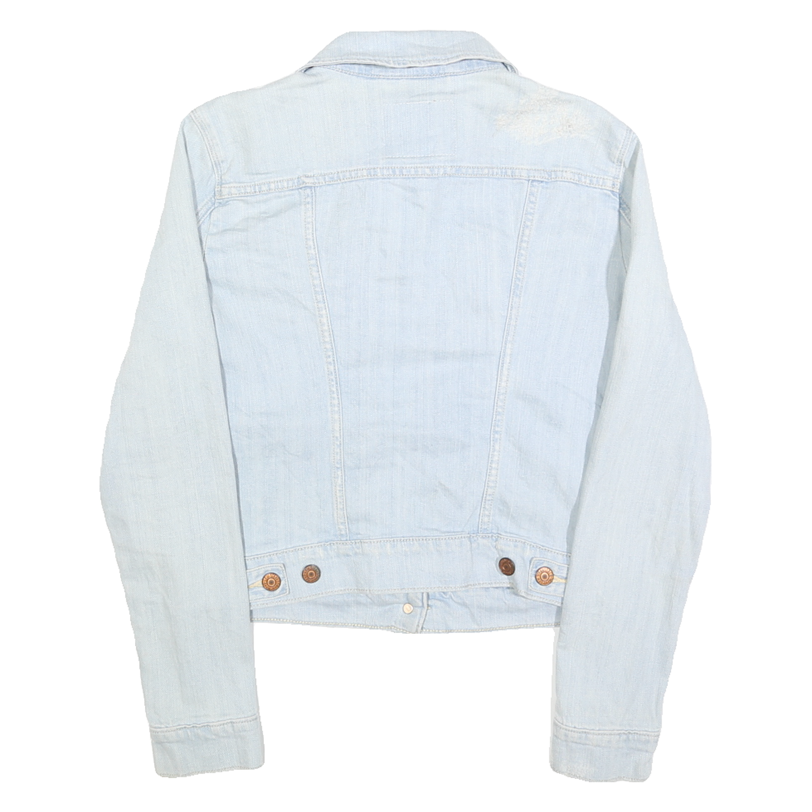 LEVI'S Womens Blue Cotton Denim Jacket M Button Closure Classic Fit Casual