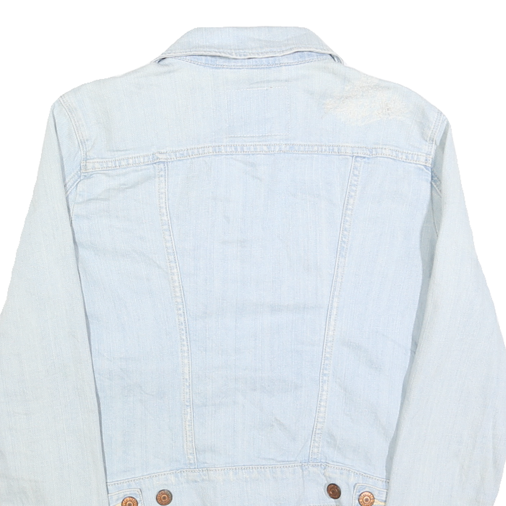 LEVI'S Womens Blue Cotton Denim Jacket M Button Closure Classic Fit Casual