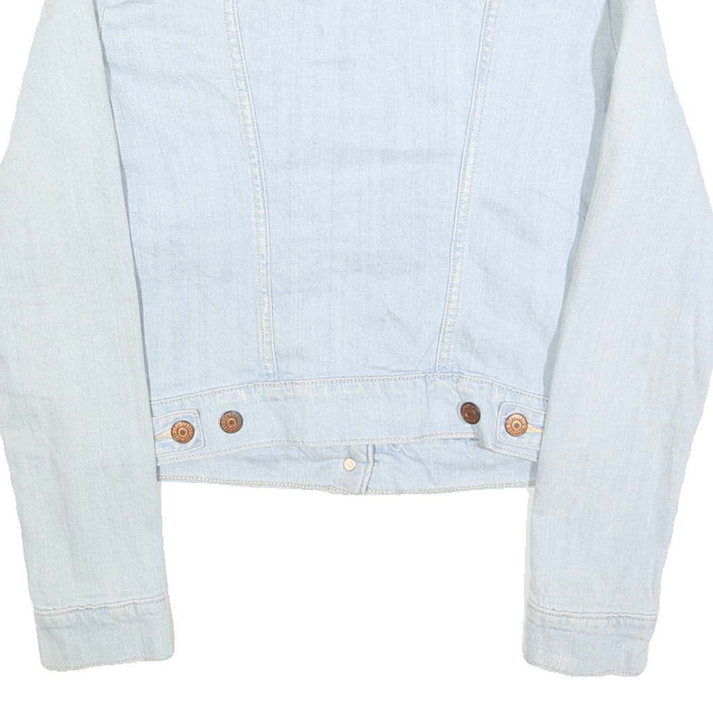 LEVI'S Womens Blue Cotton Denim Jacket M Button Closure Classic Fit Casual