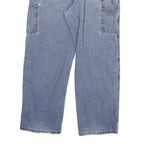 CARHARTT Mens Relaxed Blue Denim Jeans W34 L29 Workwear Zip Closure