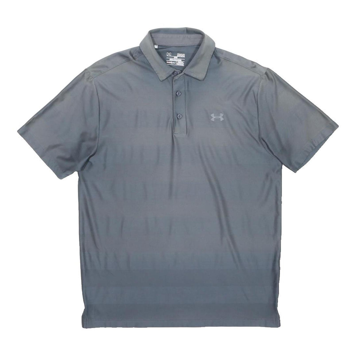 UNDER ARMOUR Mens Grey Polo Shirt M Performance Athletic Short Sleeve