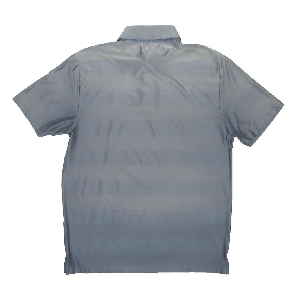 UNDER ARMOUR Mens Grey Polo Shirt M Performance Athletic Short Sleeve