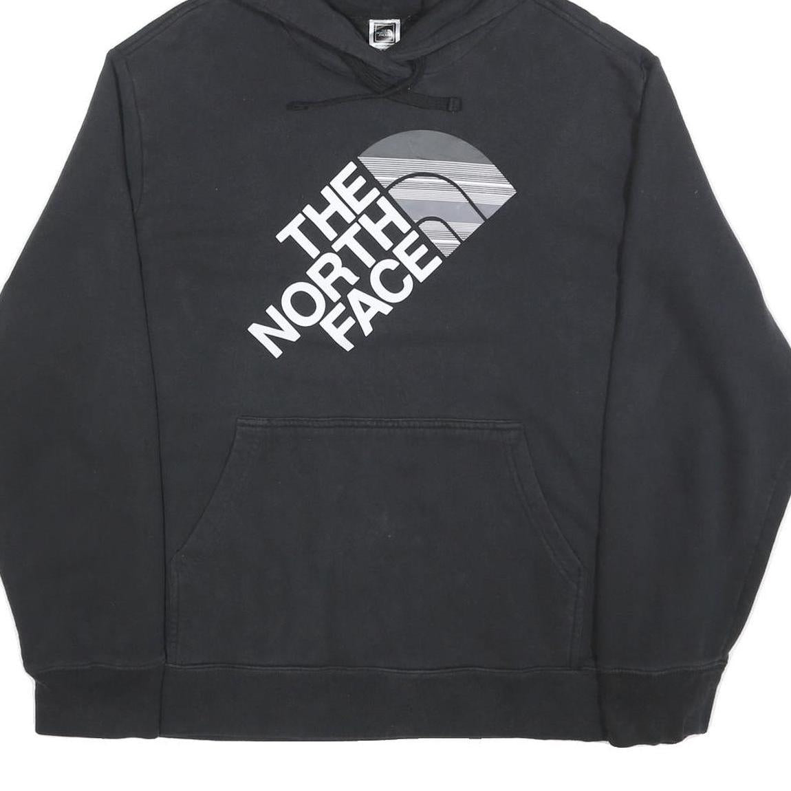 THE NORTH FACE Mens Black Pullover Hoodie XL Cotton Casual Oversized Sweatshirt