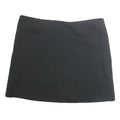 ADIDAS Womens Black Mini Cotton Blend Plain Skirt L Sports Casual Activewear